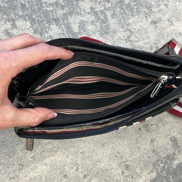 Bally Bum Bag Fanny Pack Sling Belt Bag Stripe DIY NEEDS REPAIR - Picture 15 of 17